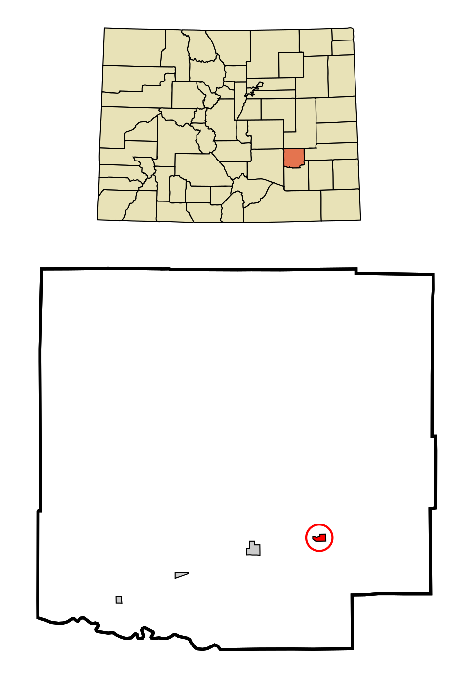 Locator map of Sugar