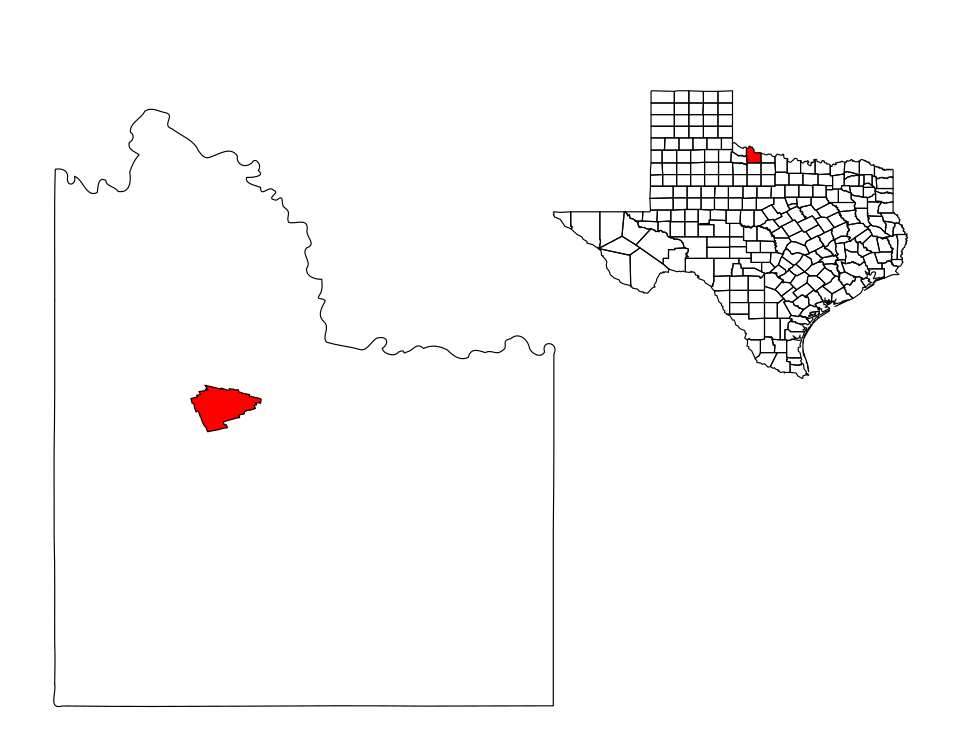 Locator map of Vernon