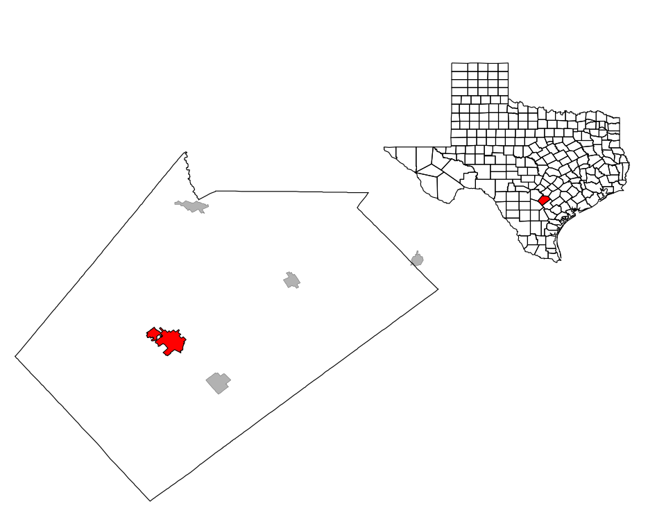 Map of Floresville