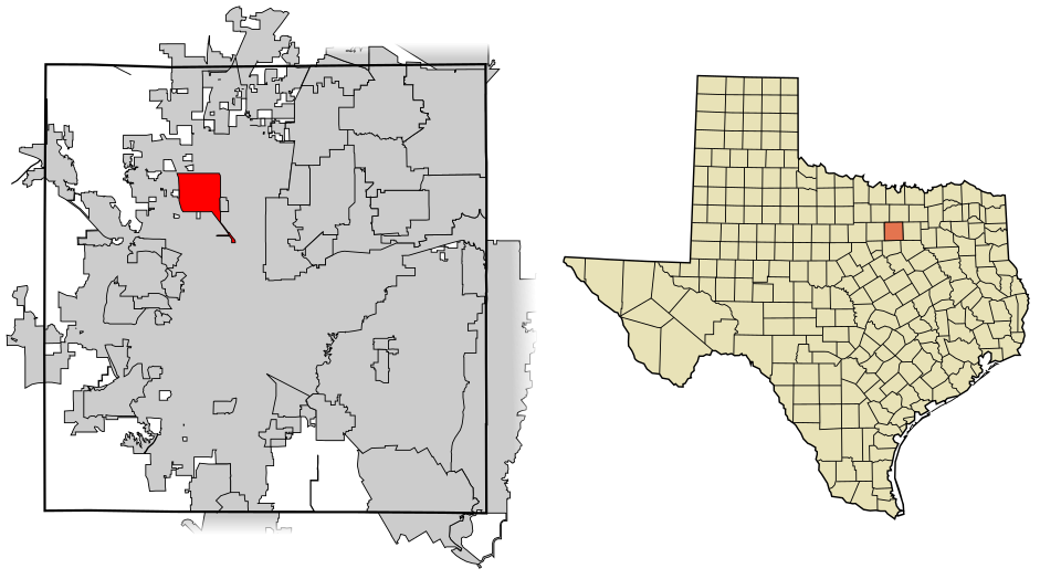 Locator map of Saginaw