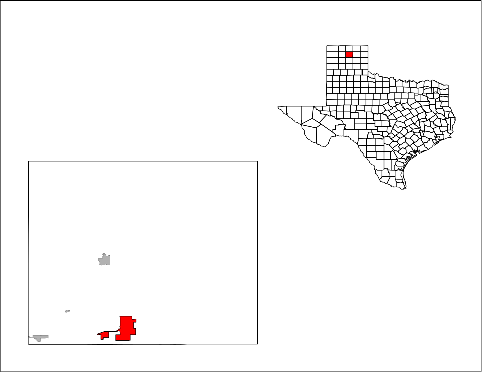 Locator map of Borger