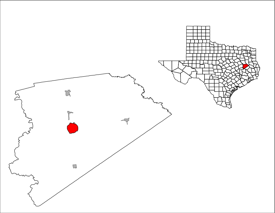 Locator map of Crockett