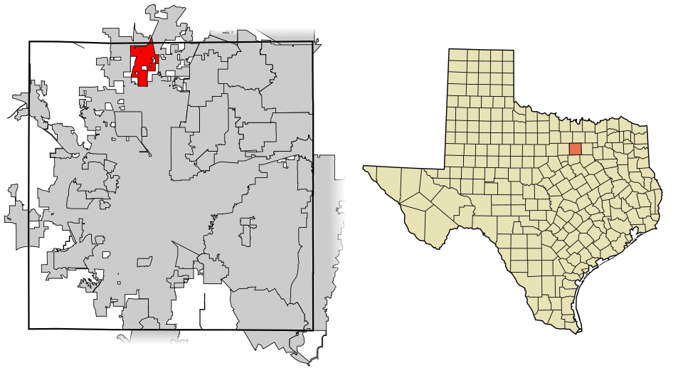 Locator map of Haslet
