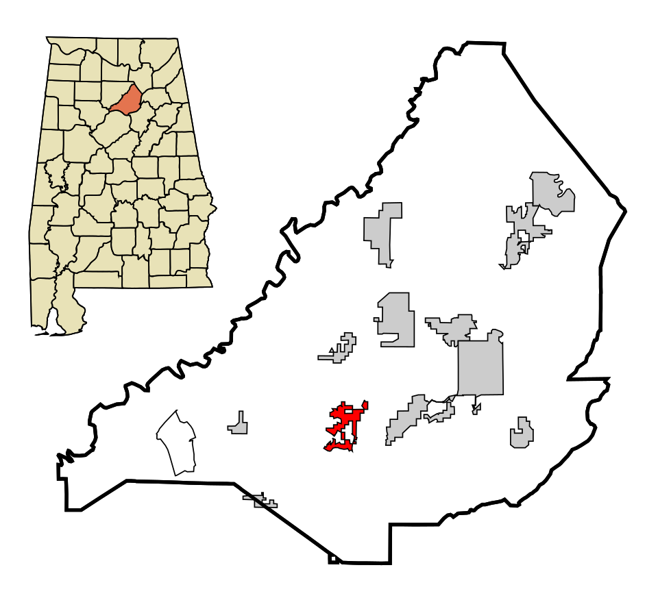 Locator map of Locust Fork
