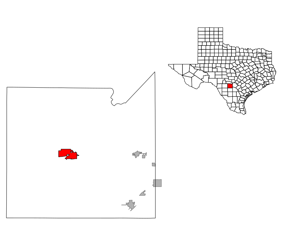 Locator map of Hondo