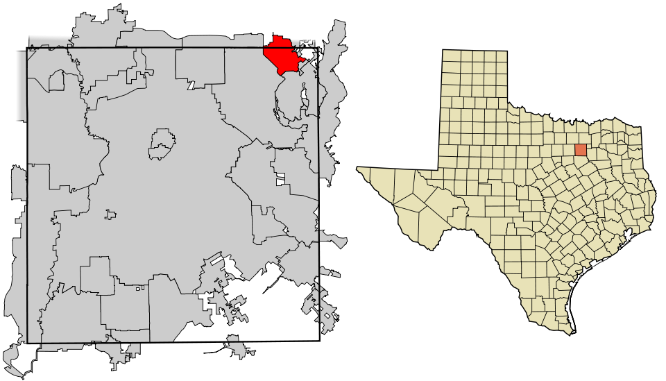 Locator map of Sachse