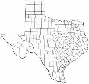 Locator map of Port Lavaca