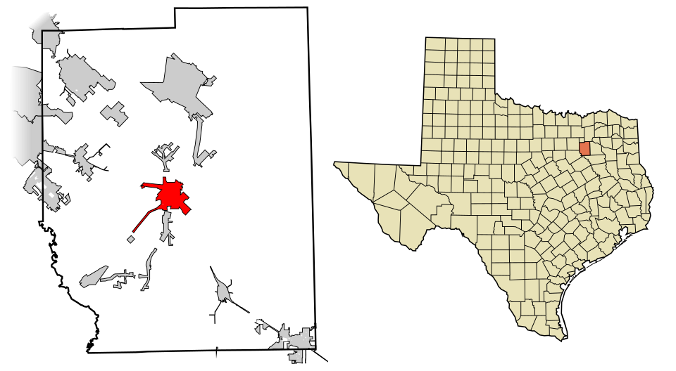 Locator map of Kaufman