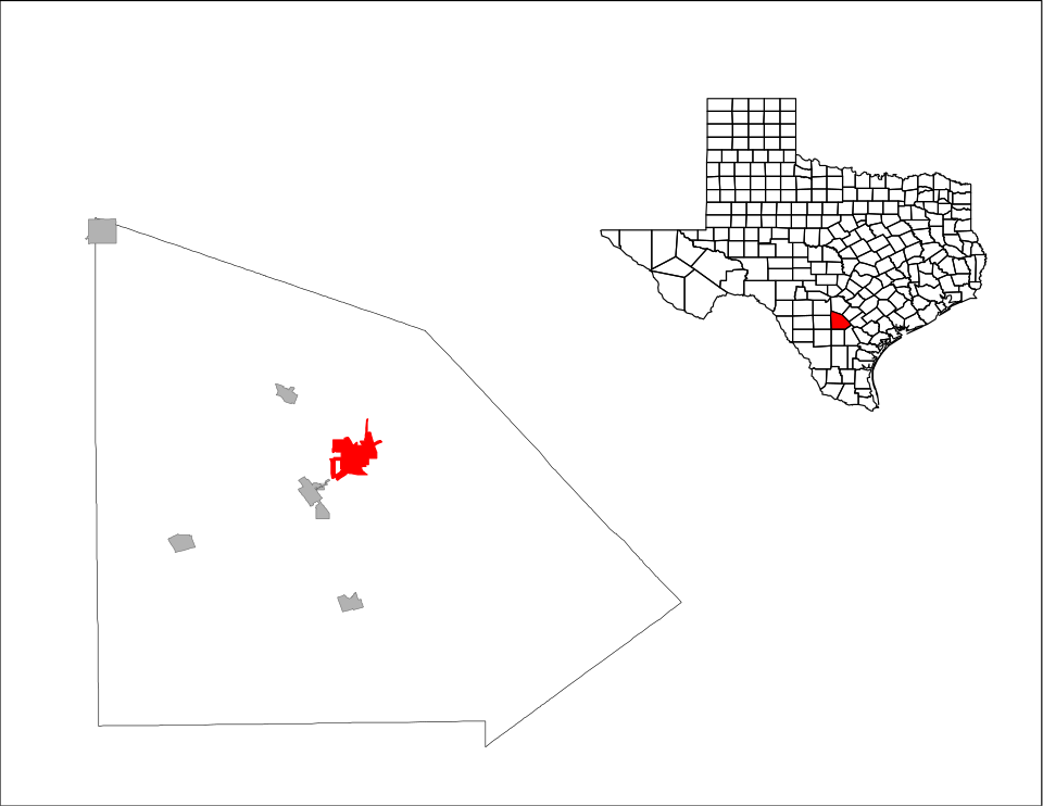 Locator map of Pleasanton