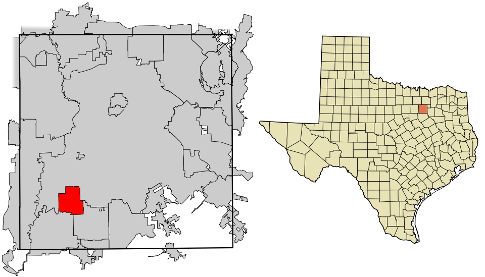 Locator map of Duncanville