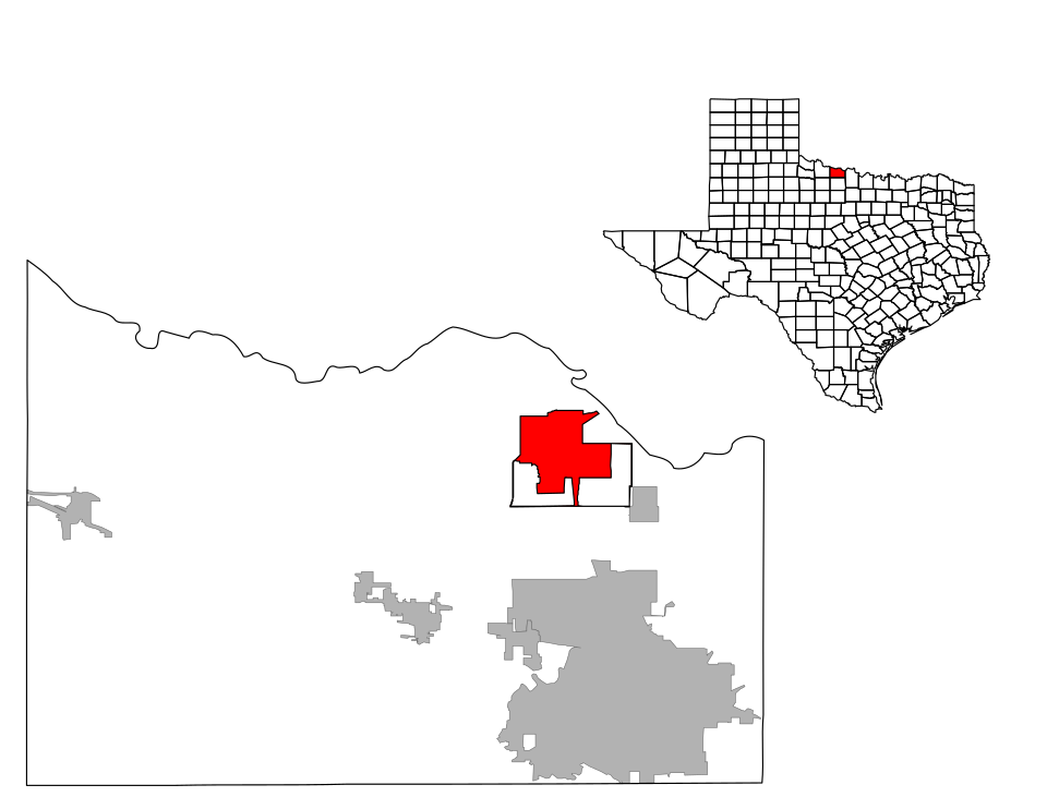 Locator map of Burkburnett