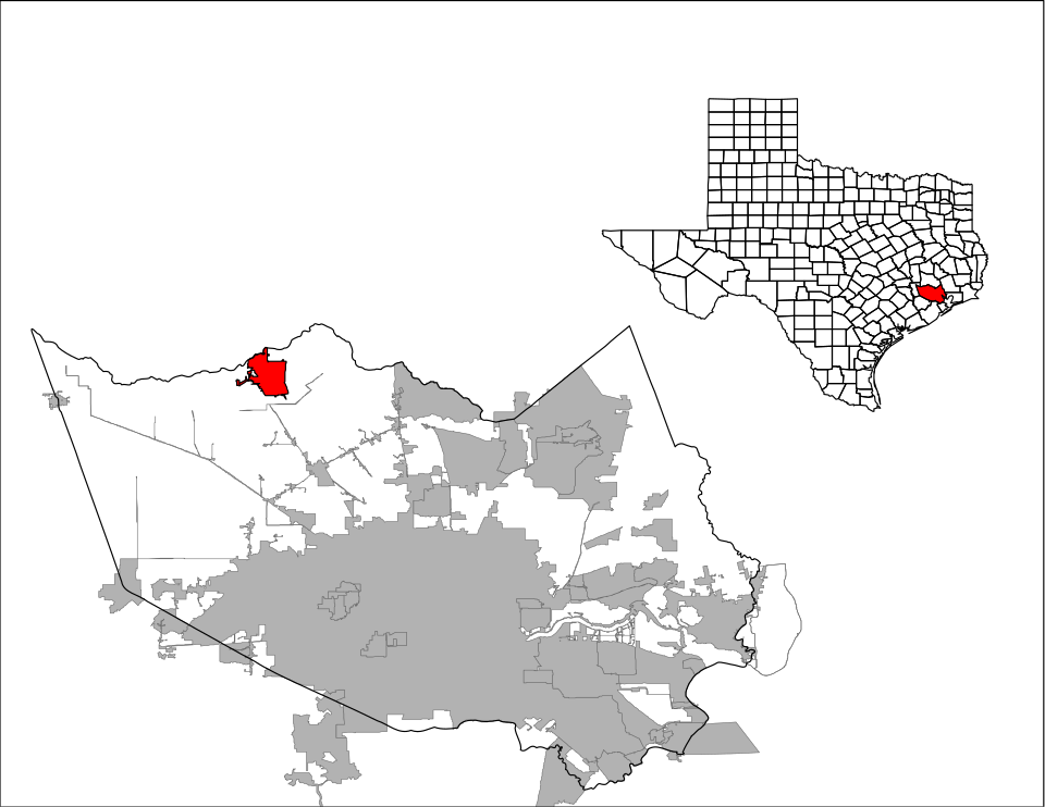 Locator map of Tomball