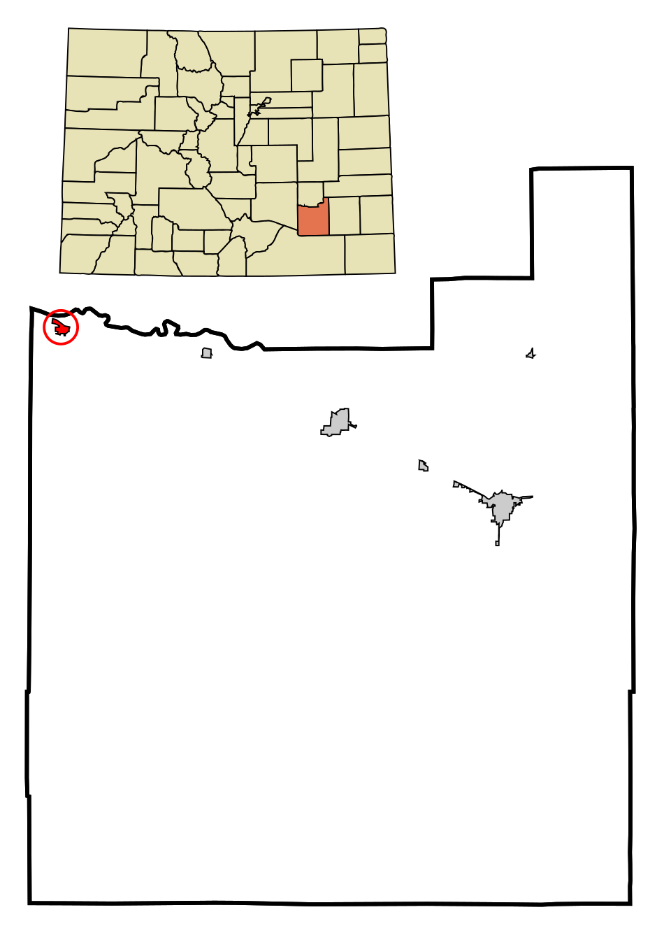 Locator map of Fowler