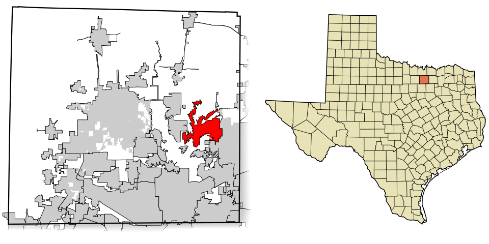 Locator map of Little Elm