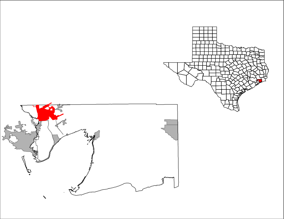 Locator map of Mont Belvieu