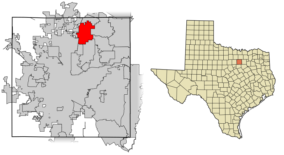 Locator map of Keller