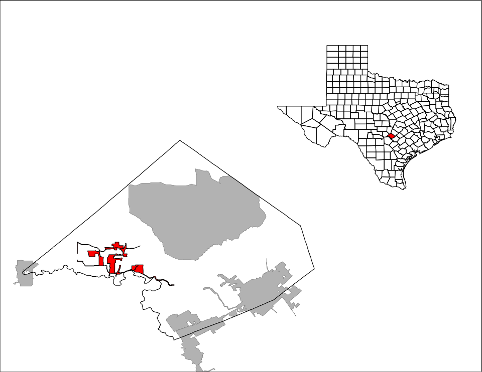 Map of Bulverde