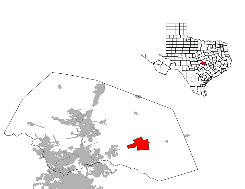 Locator map of Taylor