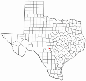 Locator map of Kerrville