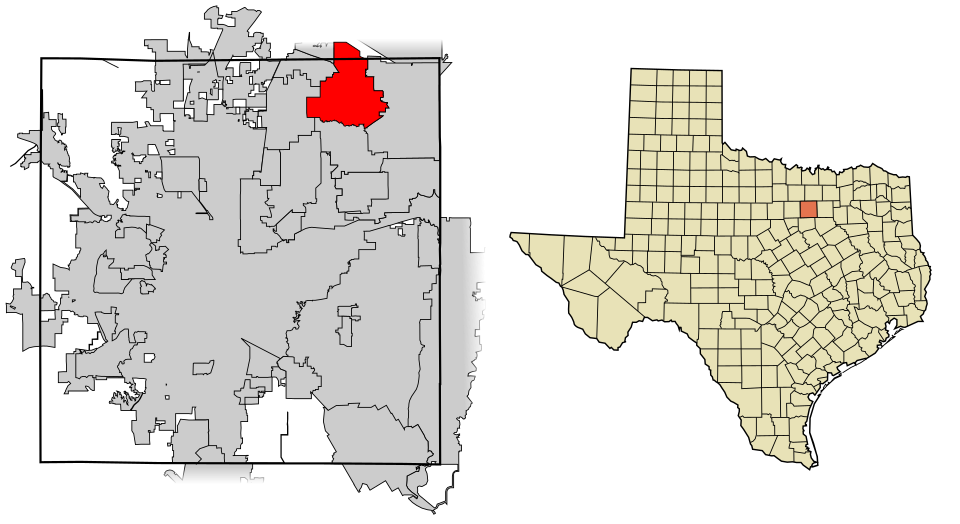 Locator map of Southlake