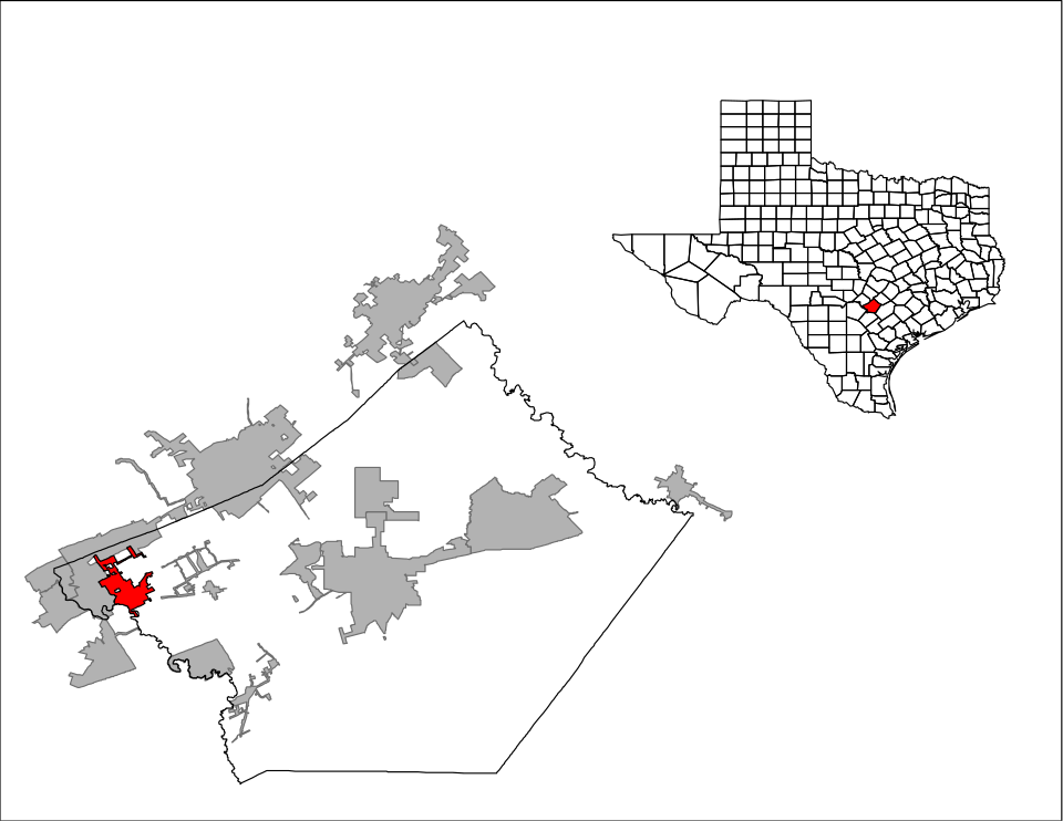 Locator map of Cibolo