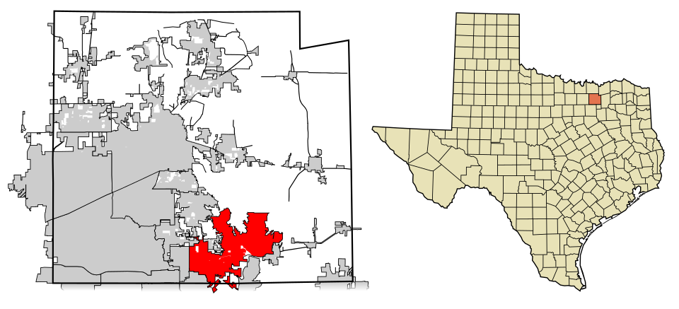 Locator map of Wylie