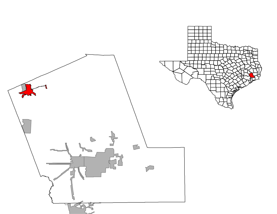 Locator map of Cleveland