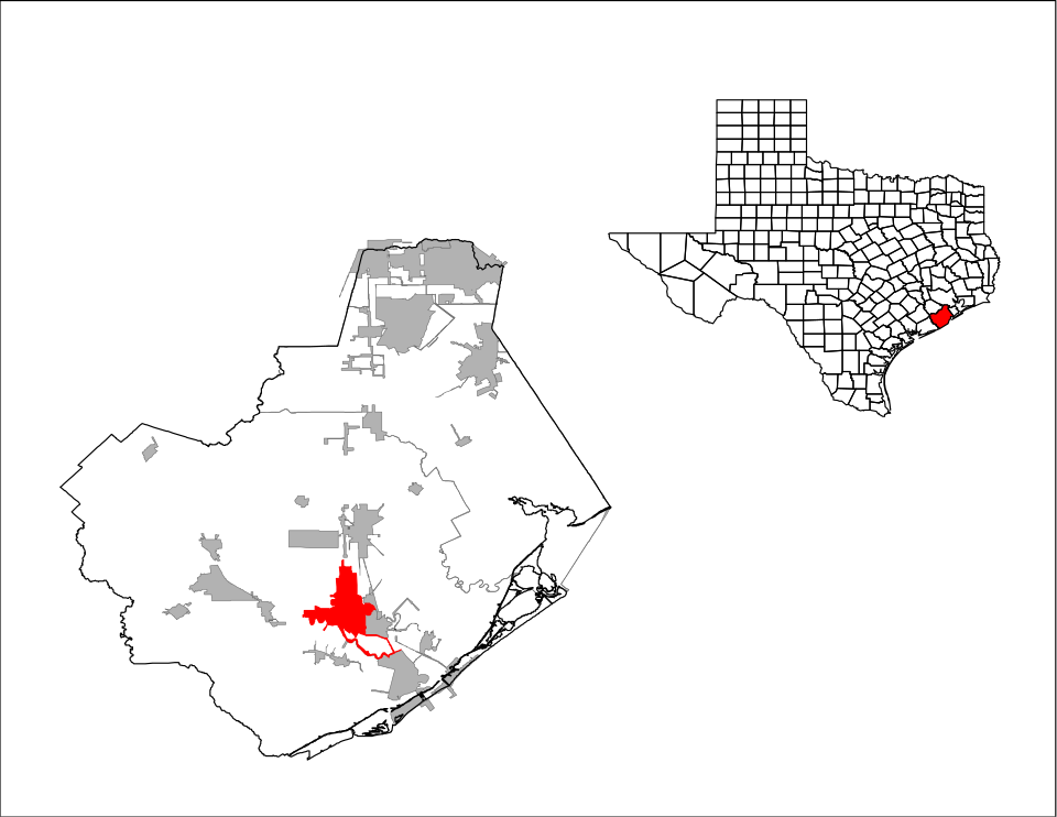 Locator map of Lake Jackson
