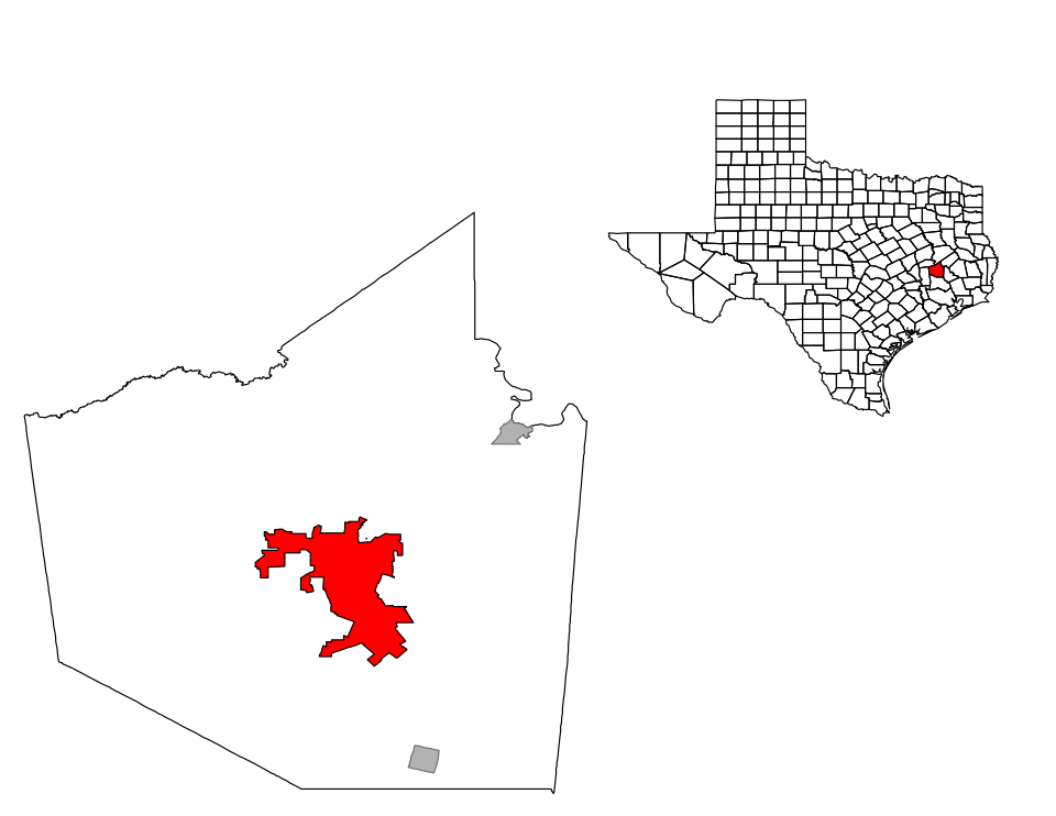 Locator map of Huntsville