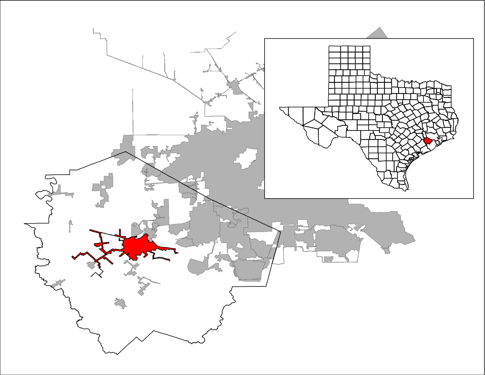 Map of Rosenberg