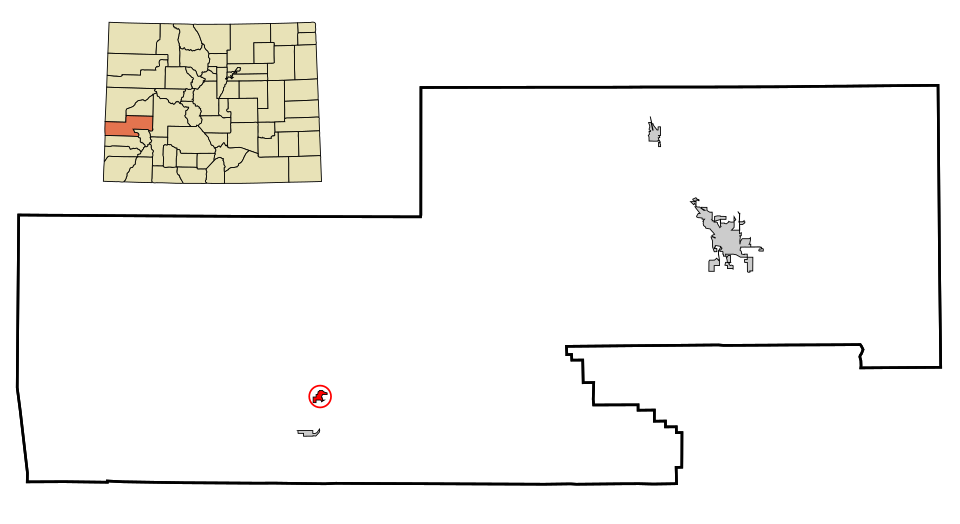 Locator map of Nucla