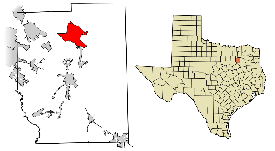Locator map of Terrell