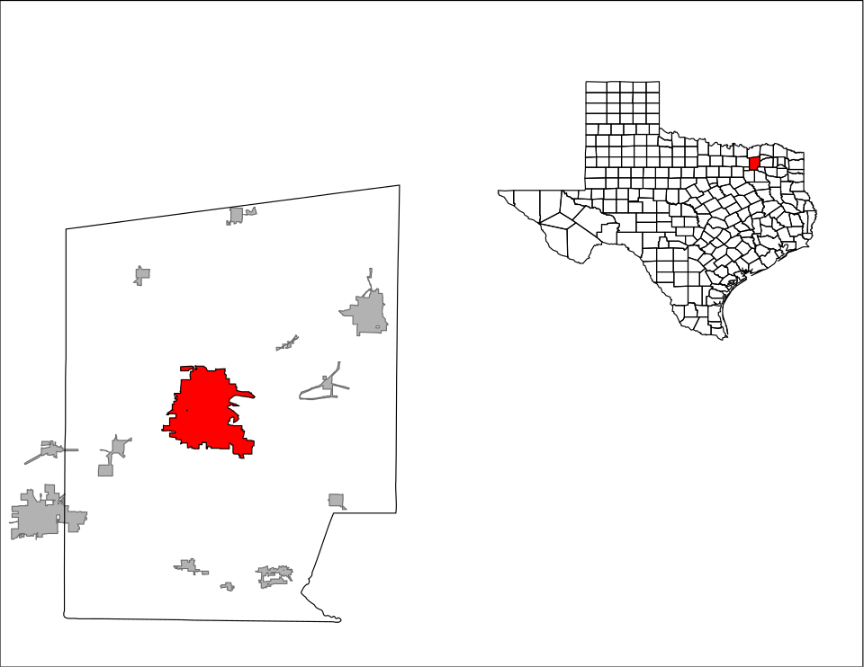 Locator map of Greenville