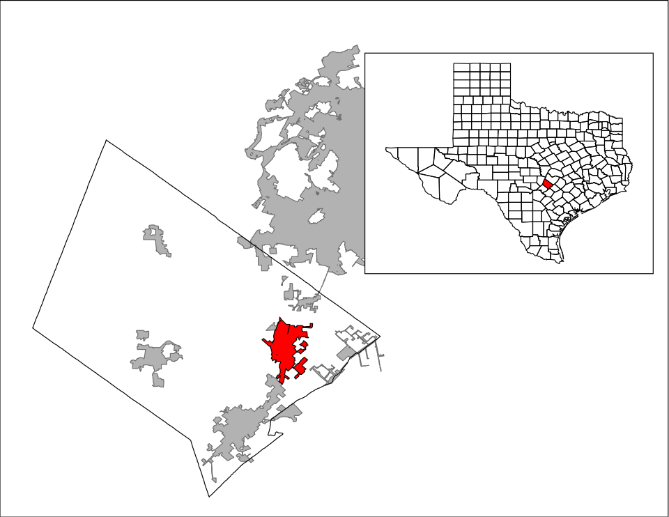 Locator map of Kyle