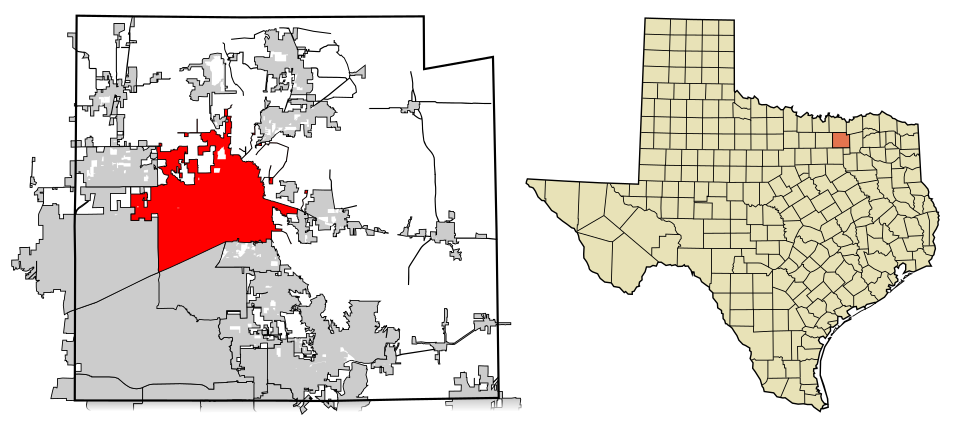 Locator map of McKinney