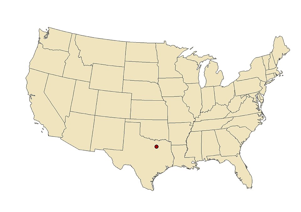 Locator map of Dallas