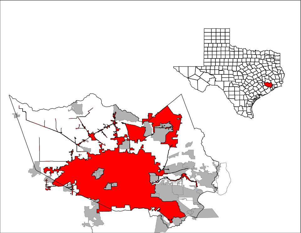 Map of Houston