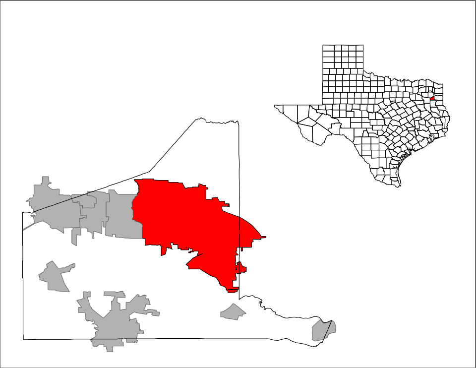 Map of Longview