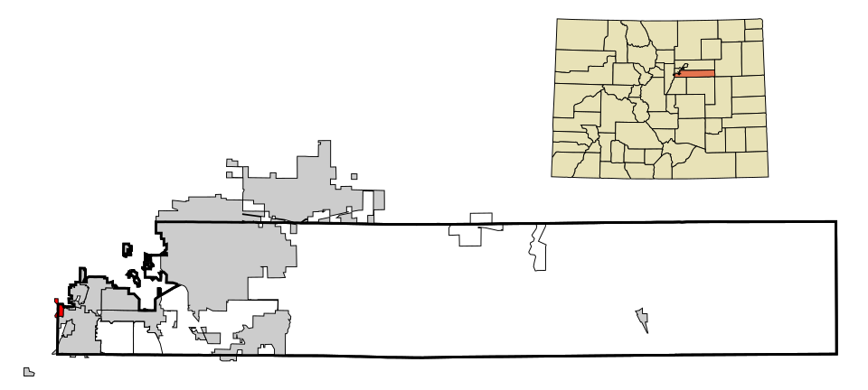 Locator map of Bow Mar