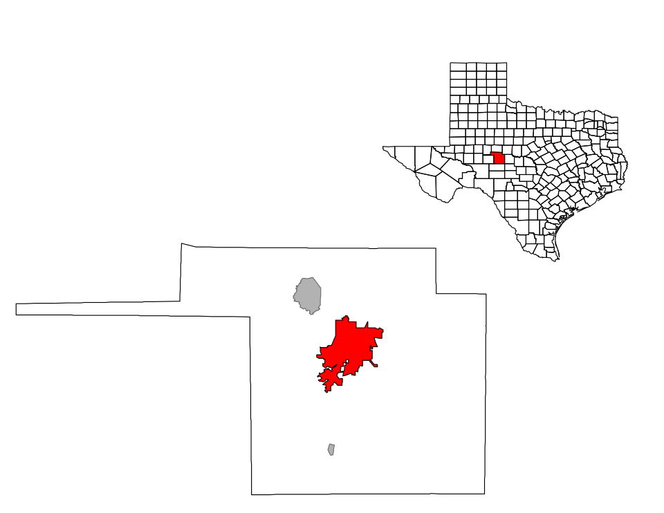 Map of San Angelo