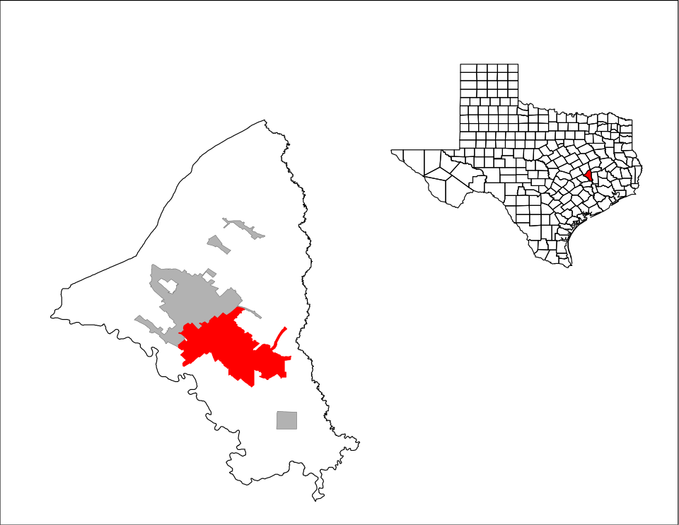 Map of College Station