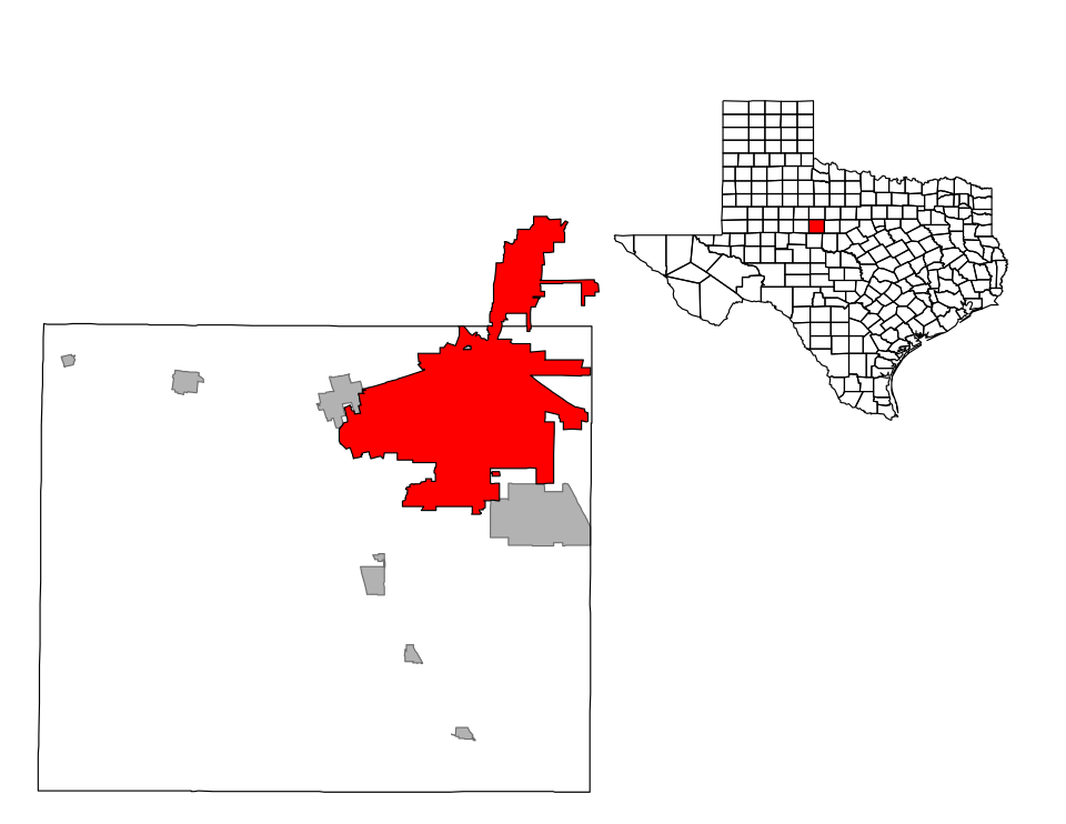 Locator map of Abilene