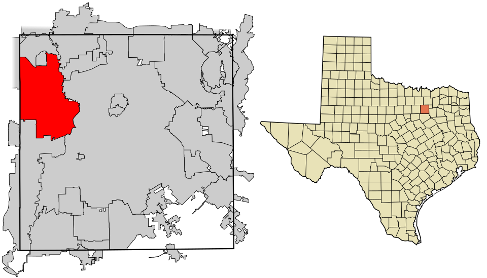 Locator map of Irving