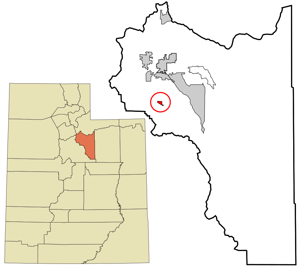 Locator map of Wallsburg