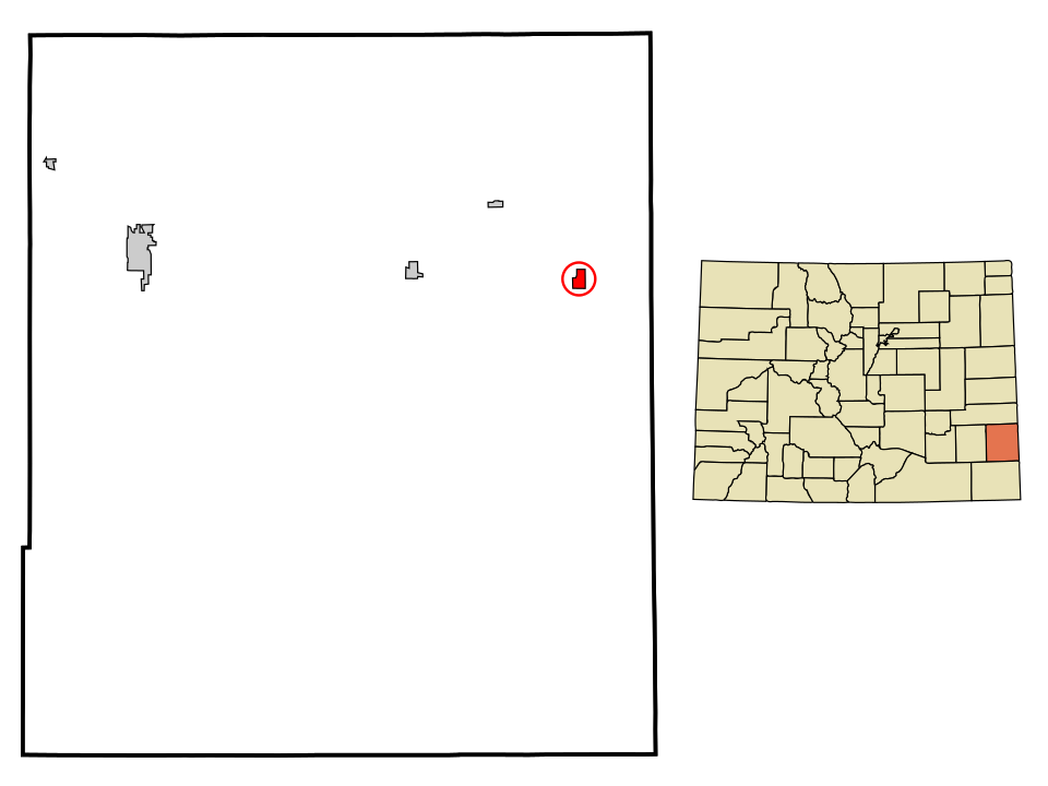 Locator map of Holly