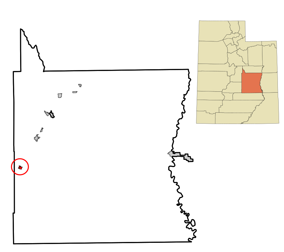 Locator map of Emery