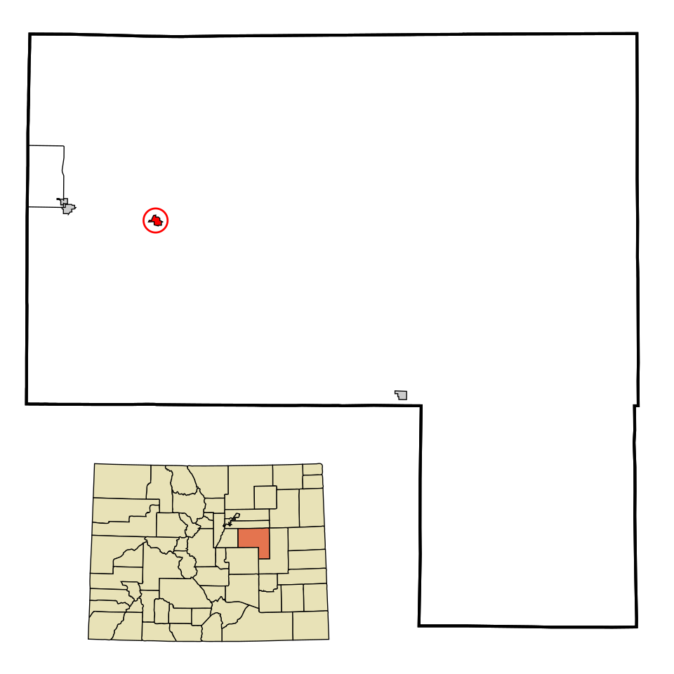 Locator map of Kiowa
