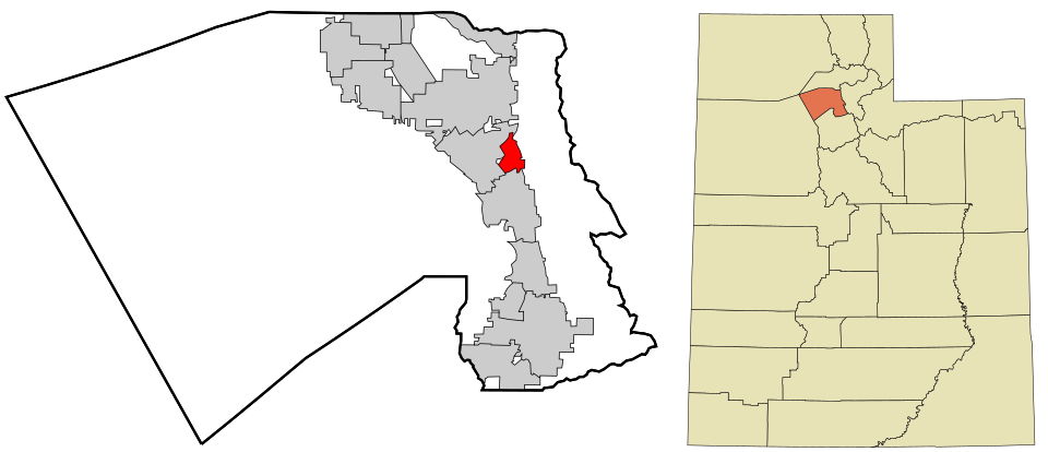 Locator map of Fruit Heights