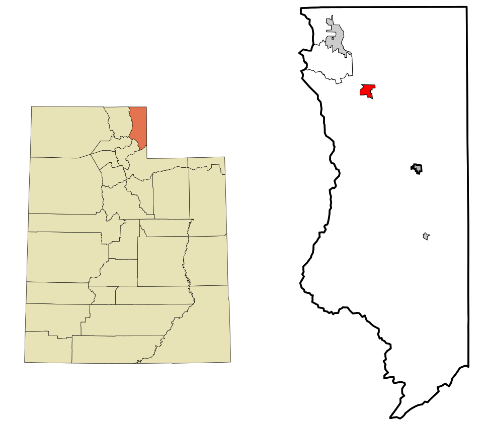 Locator map of Laketown