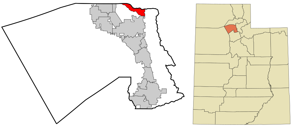 Locator map of South Weber